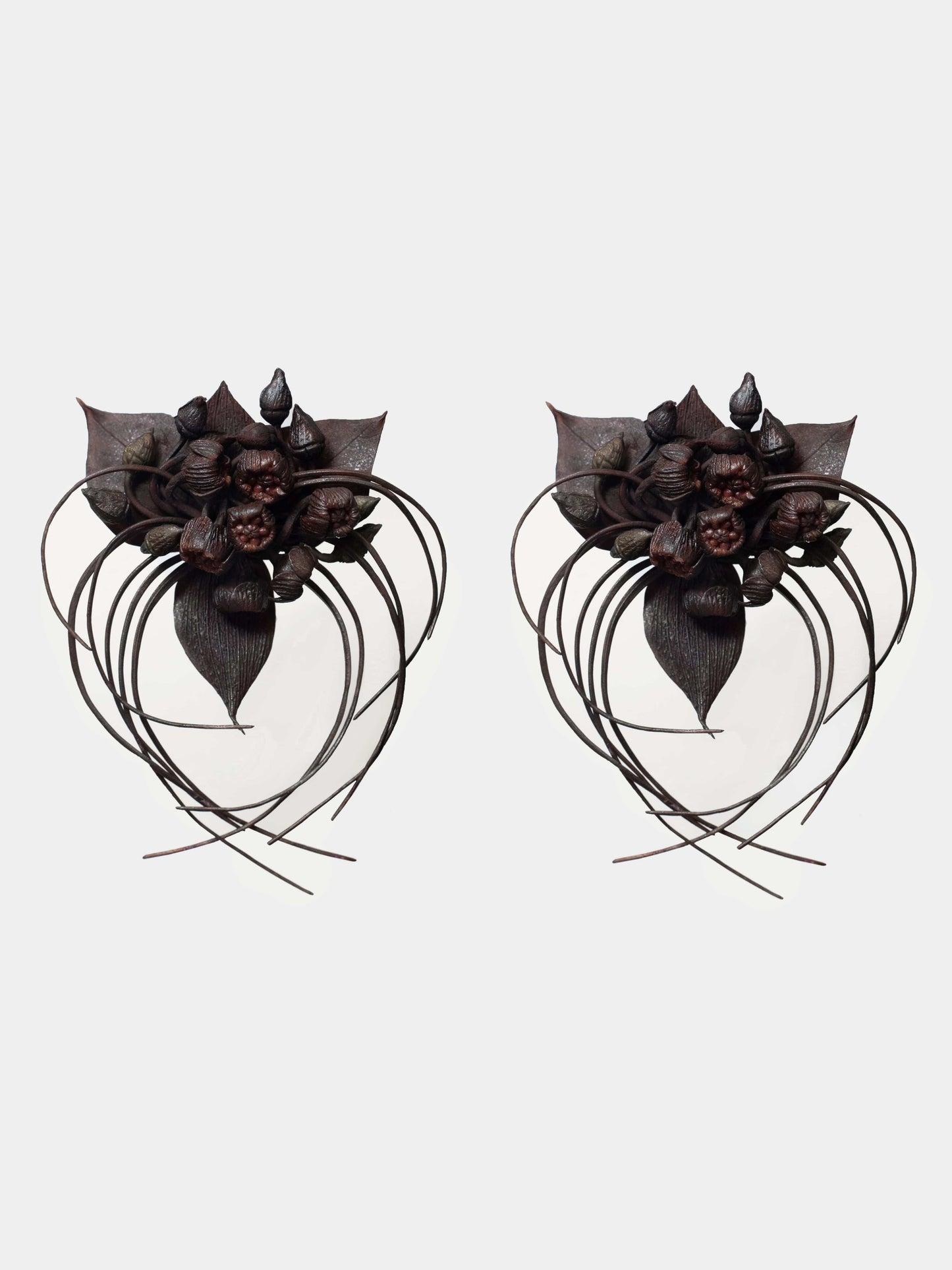 Set of Two Bat Flower Earrings-Baggira-APOC STORE