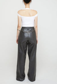 Eyelet Bikini Pants Dark Grey-Nibgnus-APOC STORE