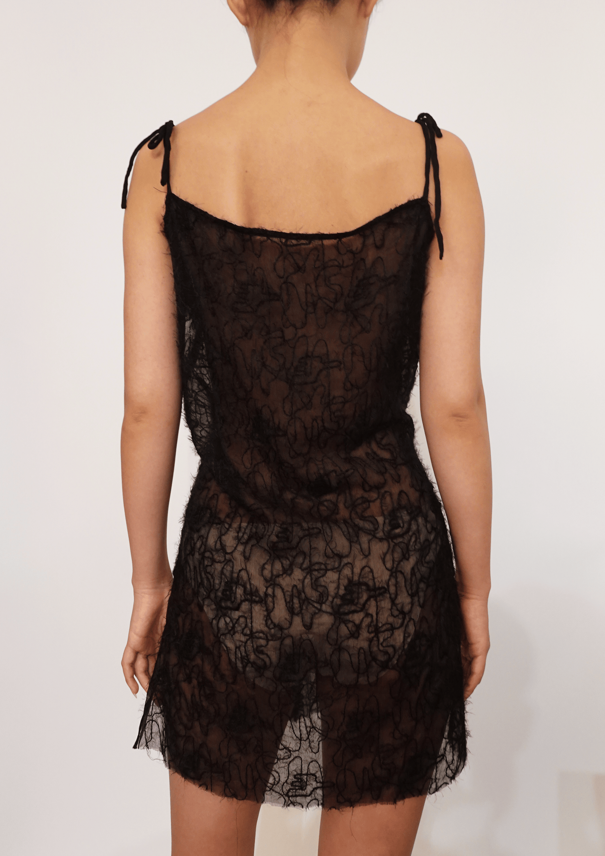 See-through Knitted Dress-TRANSE PARIS-APOC STORE