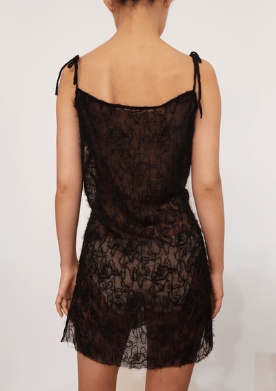 See-through Knitted Dress-TRANSE PARIS-APOC STORE