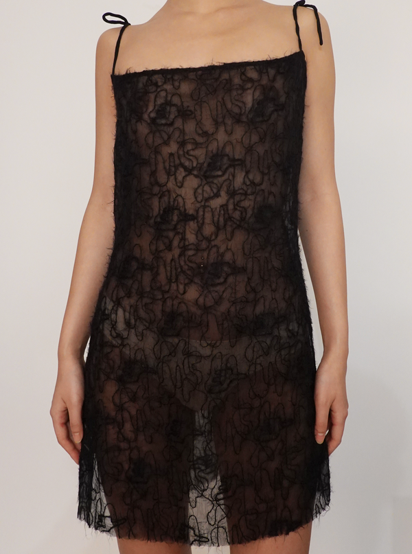See-through Knitted Dress-TRANSE PARIS-APOC STORE