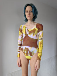 Hand Dyed Bodysuit Multicolour-Celia Calderón Asensio-APOC STORE