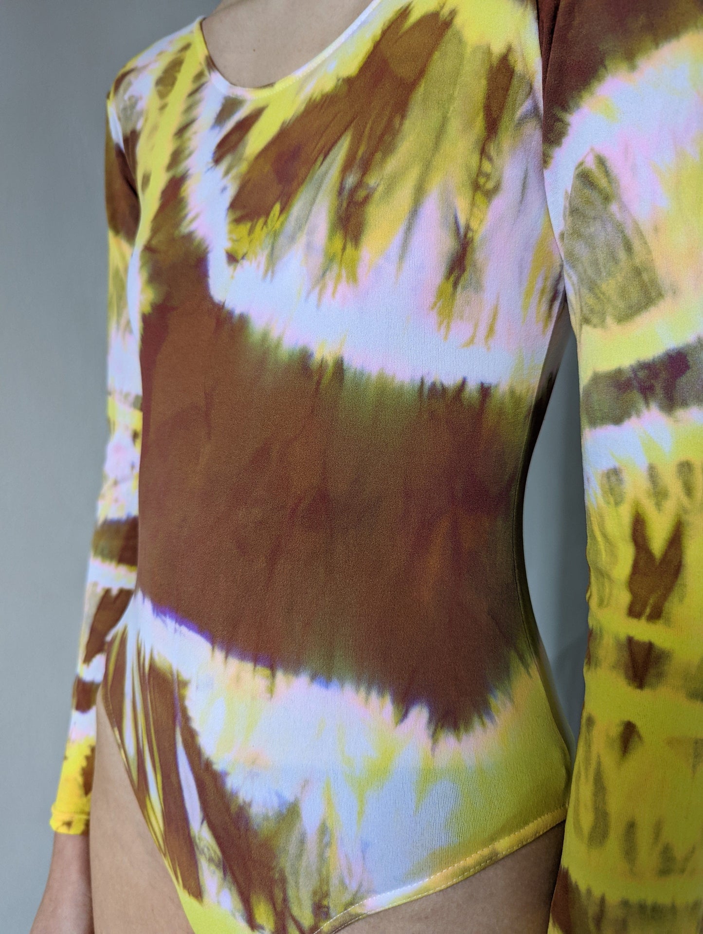 Hand Dyed Bodysuit Multicolour-Celia Calderón Asensio-APOC STORE