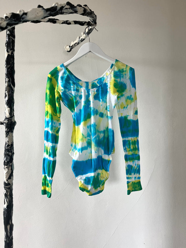 Hand Dyed Bodysuit Multicolour-Celia Calderón Asensio-APOC STORE