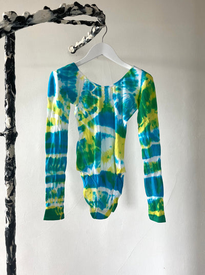 Hand Dyed Bodysuit Multicolour-Celia Calderón Asensio-APOC STORE