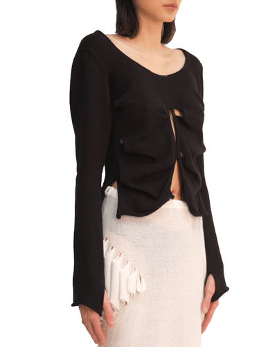 Butterfly Long Sleeve Top-Krystal Paniagua-APOC STORE