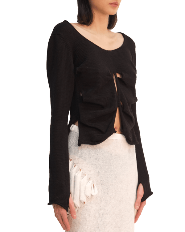 Butterfly Long Sleeve Top-Krystal Paniagua-APOC STORE