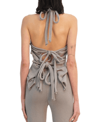 Grey Butterfly Top-Krystal Paniagua-APOC STORE