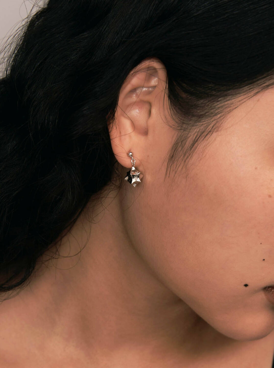 Silver Geometrical Stars Earrings-Ancient Future-APOC STORE