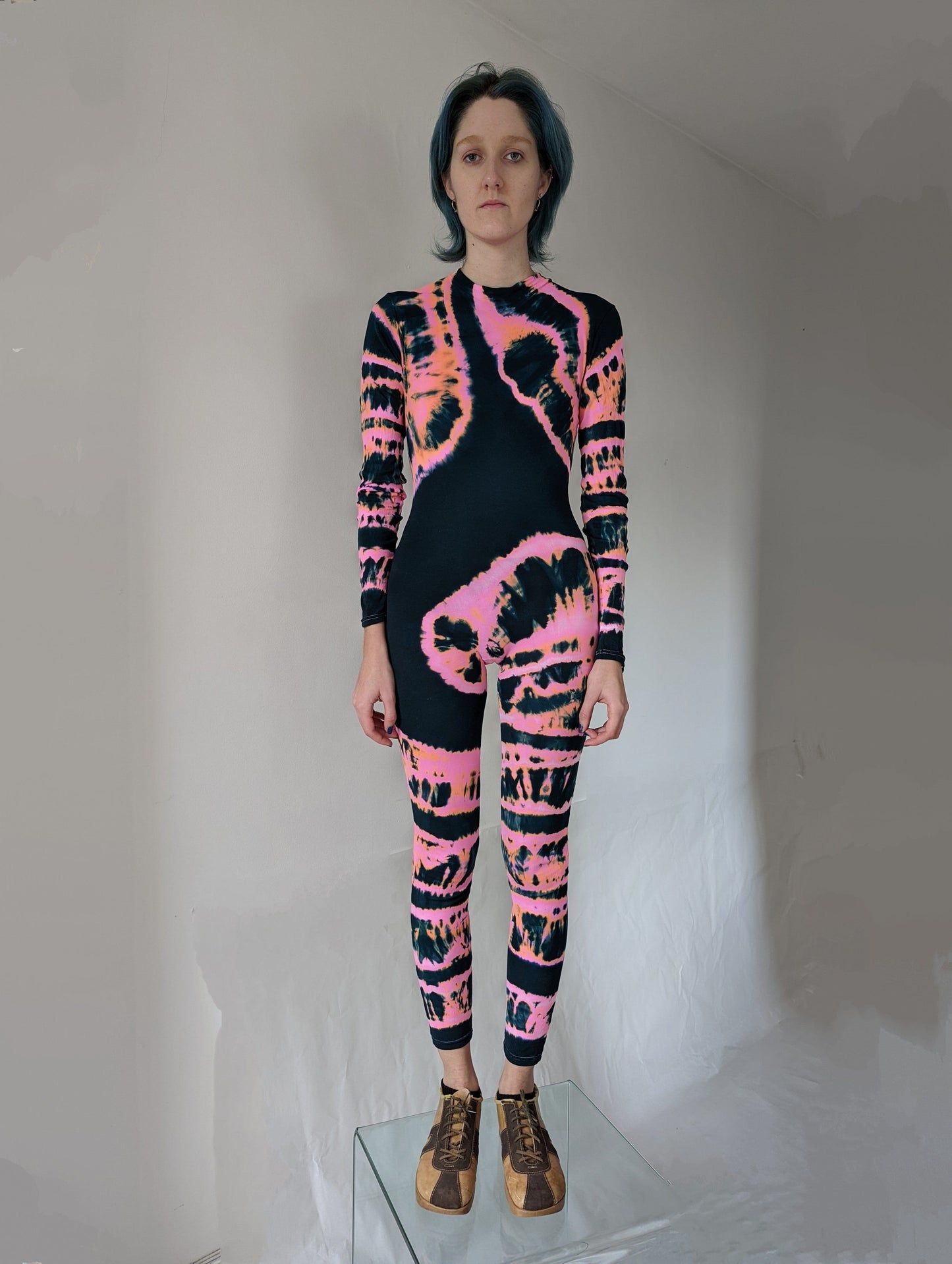 Hand Dyed Catsuit Multicolour-Celia Calderón Asensio-APOC STORE