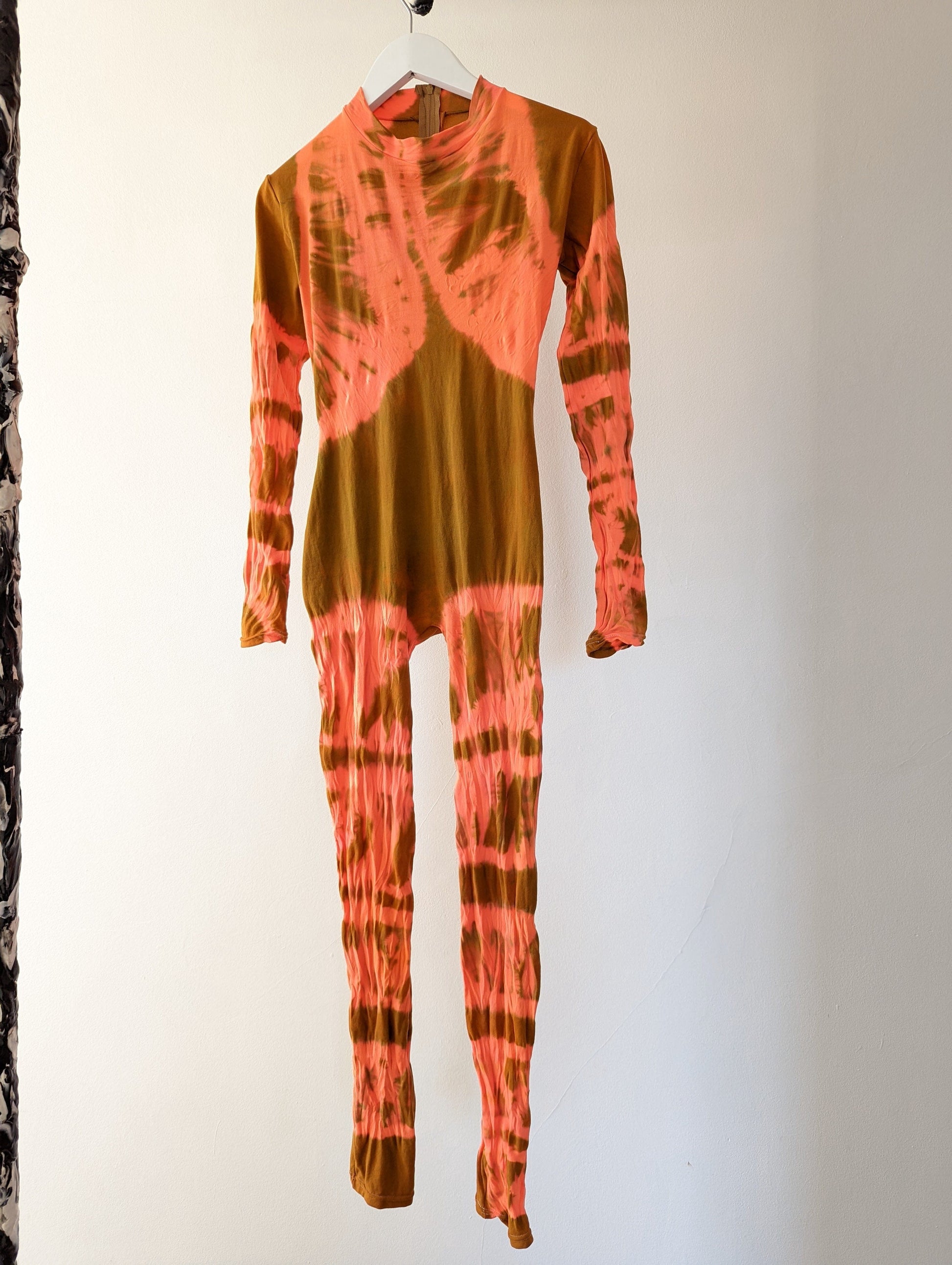 Hand Dyed Catsuit Multicolour-Celia Calderón Asensio-APOC STORE