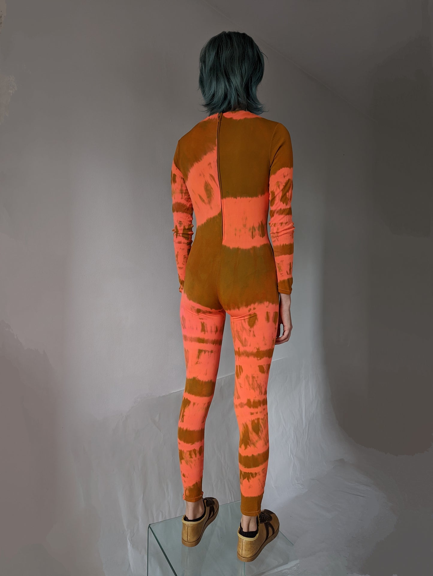 Hand Dyed Catsuit Multicolour-Celia Calderón Asensio-APOC STORE