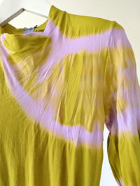 Hand Dyed Catsuit Green Pink-Celia Calderón Asensio-APOC STORE