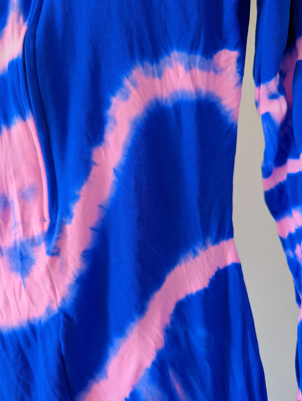 Hand Dyed Catsuit Pink Blue-Celia Calderón Asensio-APOC STORE