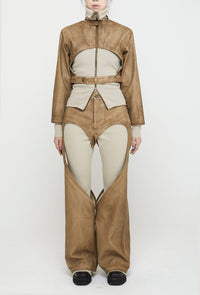 Heart Chap Pants Camel-Nibgnus-APOC STORE