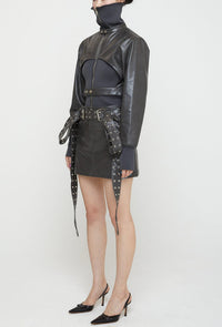 DBL Belt Skirt Dark Grey-Nibgnus-APOC STORE