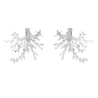 Clear Coral Resin Earrings-Ancient Future-APOC STORE
