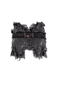 Denim Garter Skirt-Karlaidlaw-APOC STORE