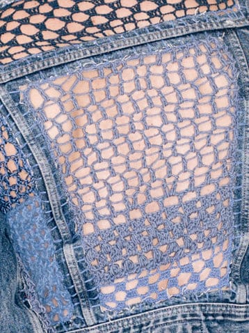 Knitted Jeans Jacket-Lou de Bètoly-APOC STORE