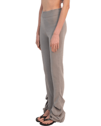 Ribbed Drape Trousers-Krystal Paniagua-APOC STORE