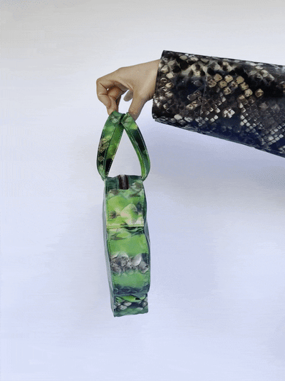 Colour Changing Green Python Flower Bag-Leeann Huang-APOC STORE