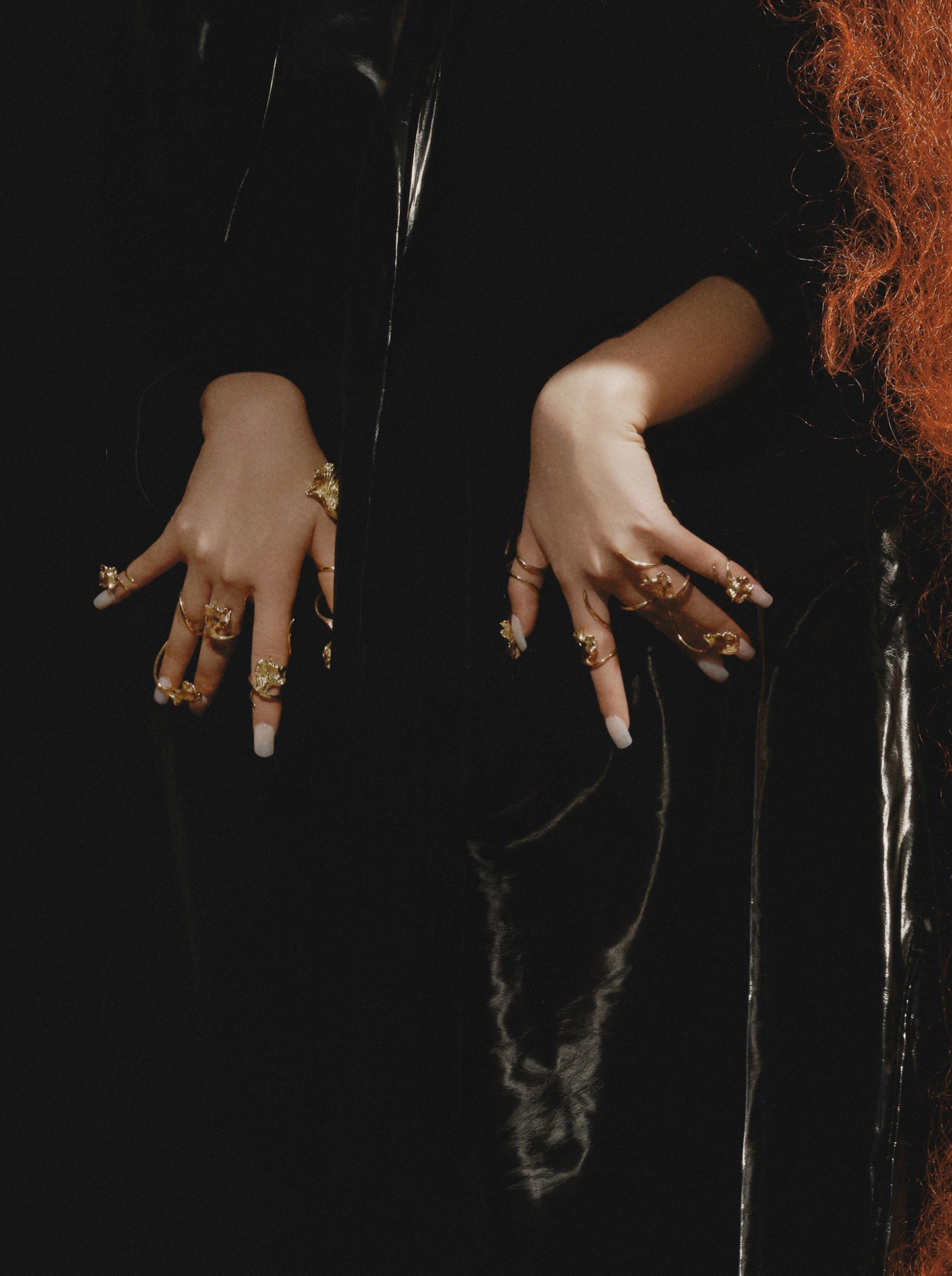 Brass Betta Fish Ring V-Ancient Future-APOC STORE