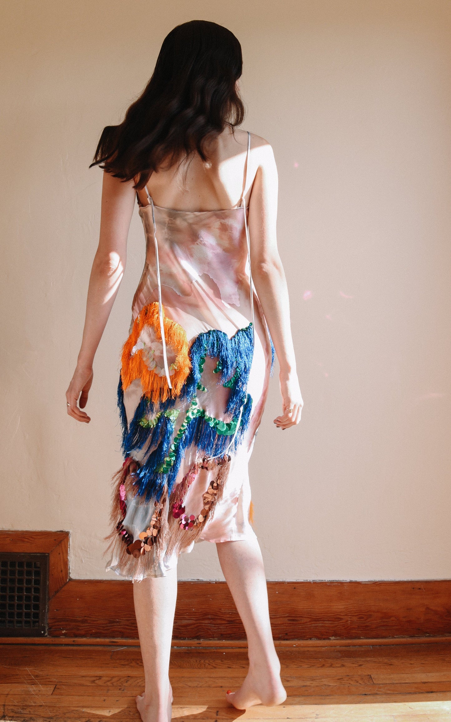 Firework Fringe Slip Dress-danbi-APOC STORE