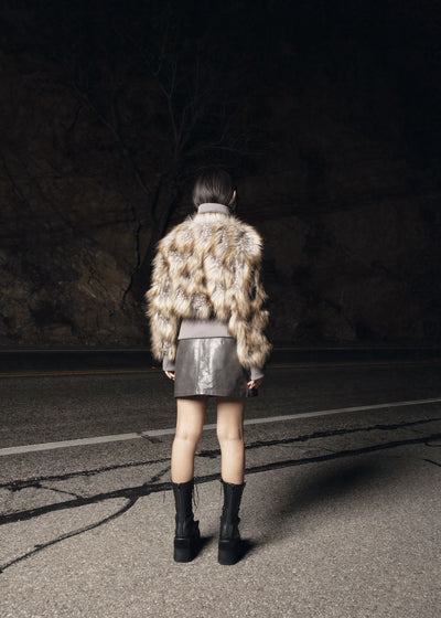 Shaved Fur Jacket-Nibgnus-APOC STORE