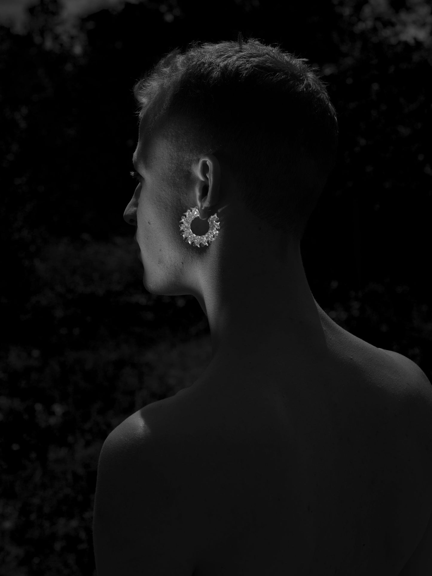 Spine Earrings 3d Printed Resin-Agoston Balazs-APOC STORE