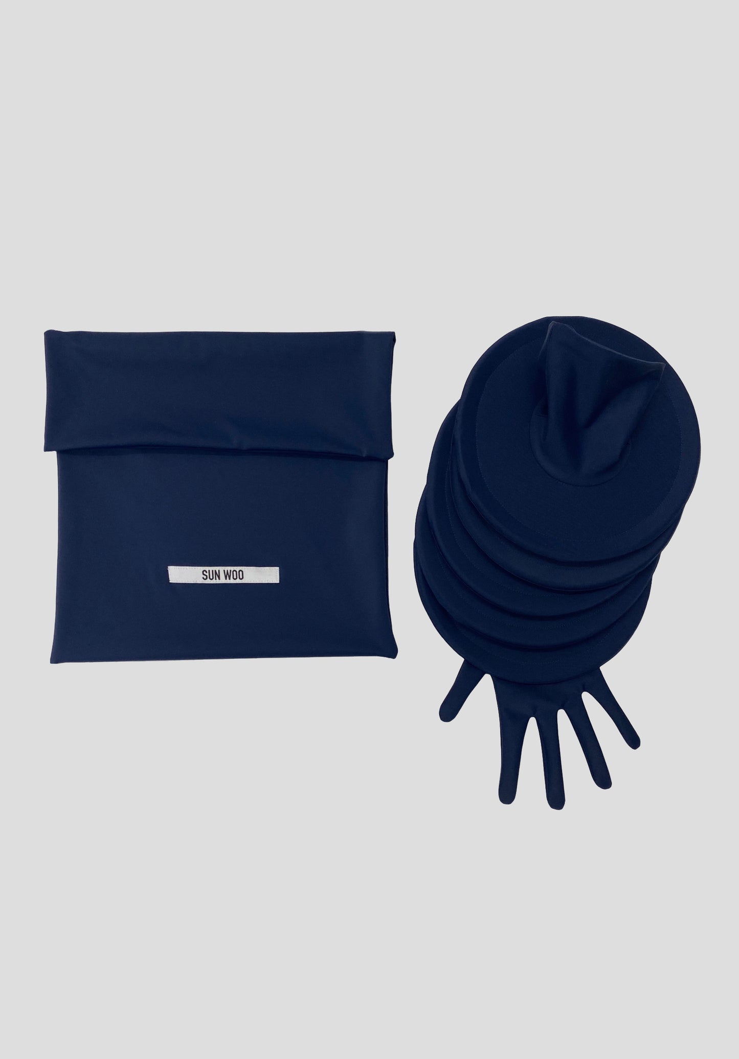 Navy Discs Glove-Sun Woo-APOC STORE