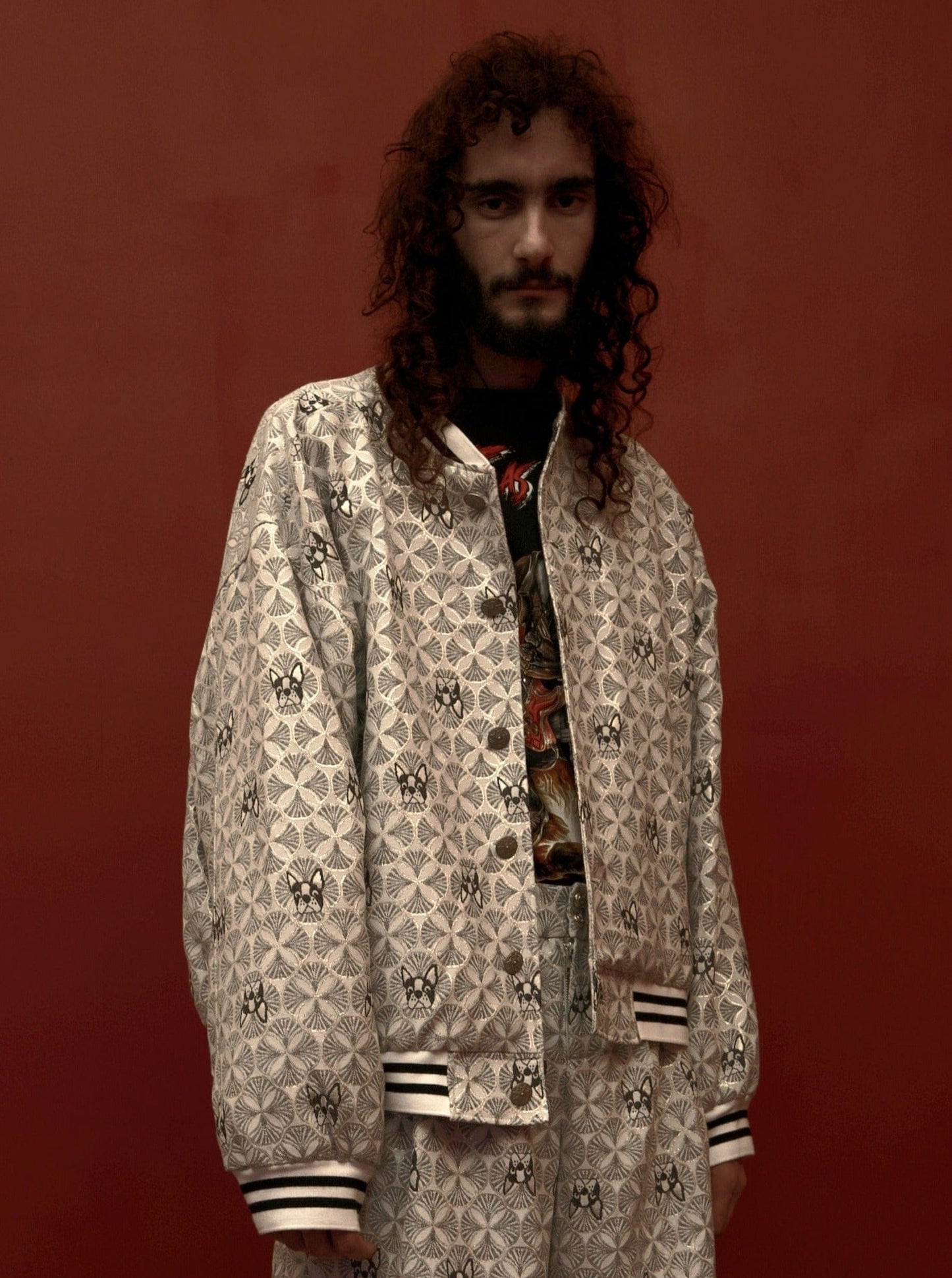Golden Bomber Jacket-Polyhedron-APOC STORE