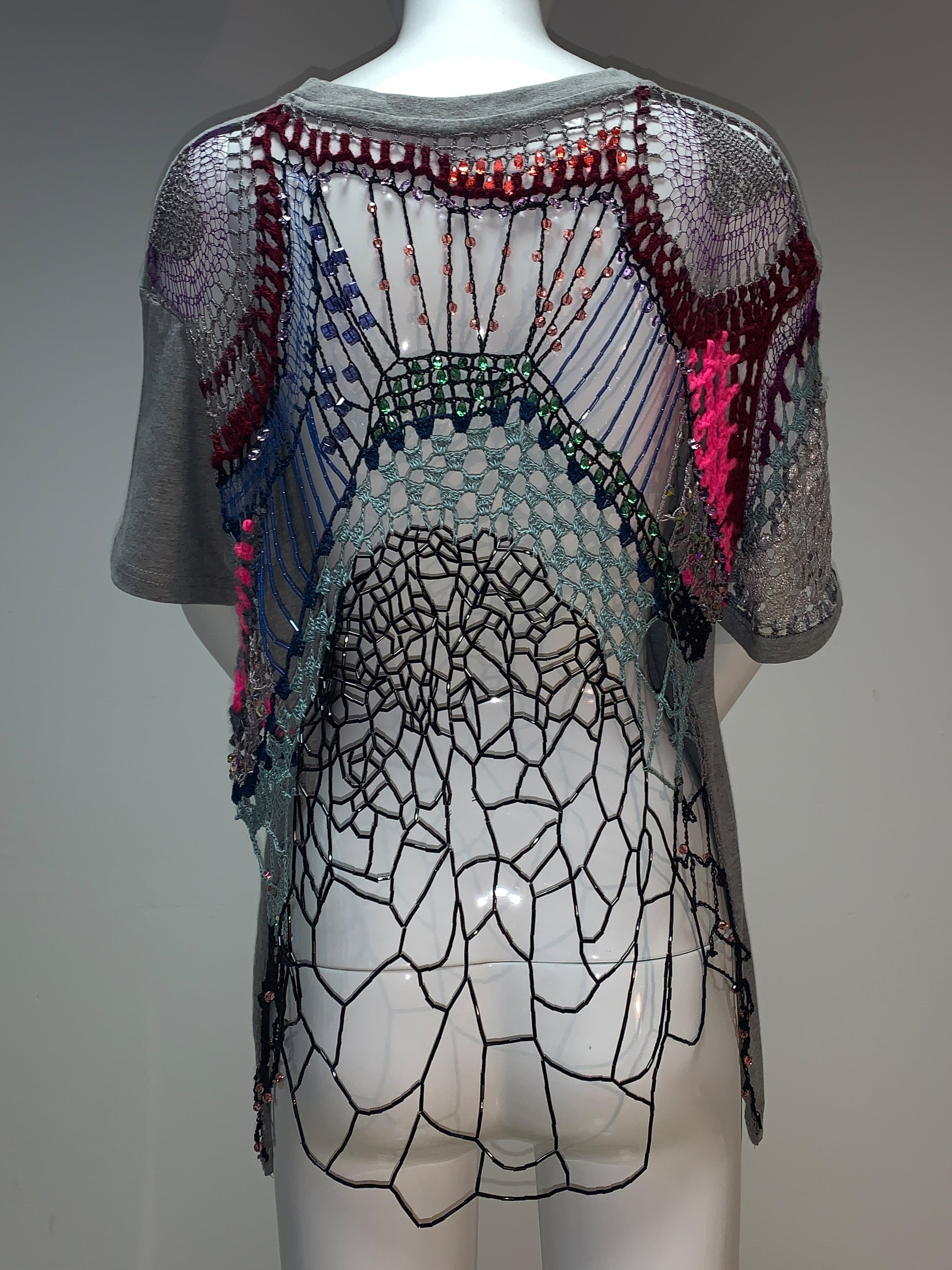 Dualism T-shirt Grey-Lou de Bètoly-APOC STORE