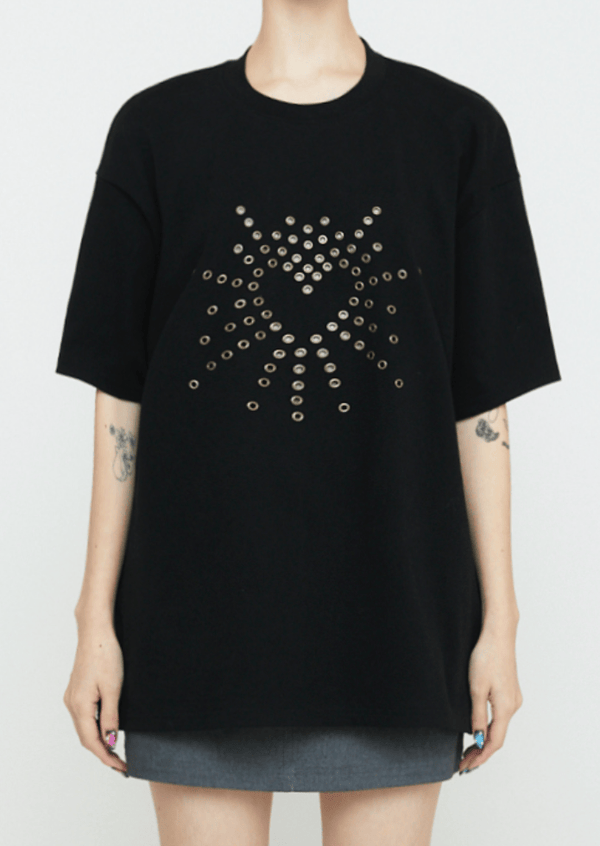 Heart Tee Black-Nibgnus-APOC STORE