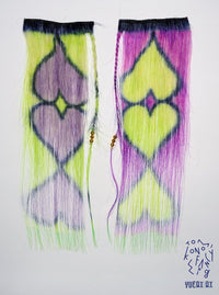 Neon Green Fancy Heart Patterns-Tomihiro Kono-APOC STORE