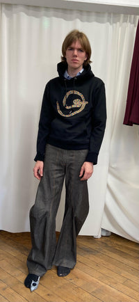 Civilian Black Jersey Hoodie-Lueder x Kkrreeiiss-APOC STORE