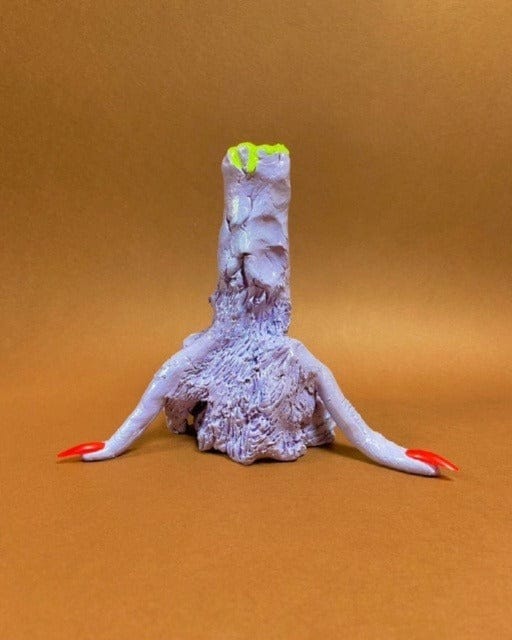 Purple Hand Candlestick-Kate Merry-APOC STORE