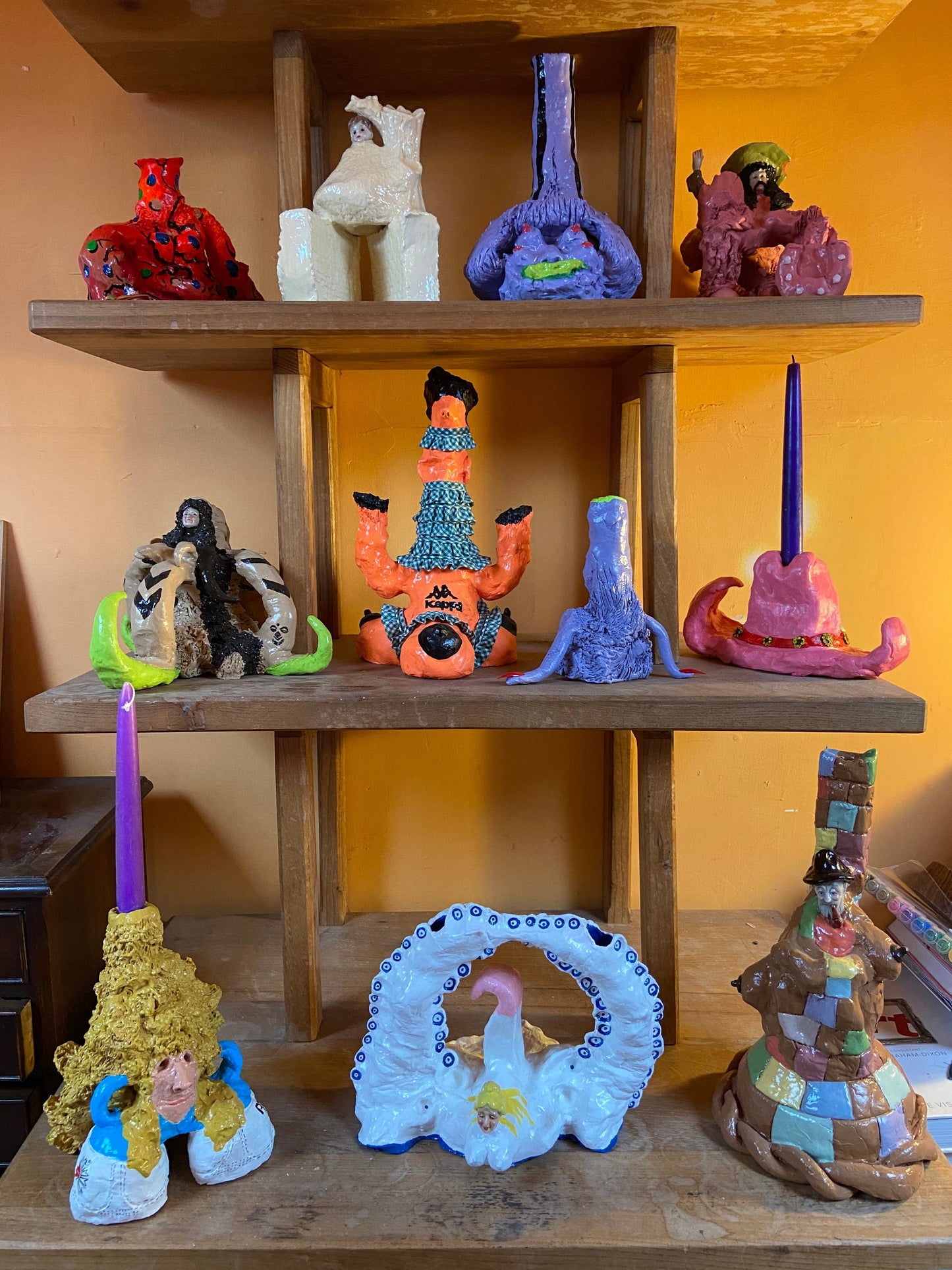 Victoria Wood Candlestick-Kate Merry-APOC STORE