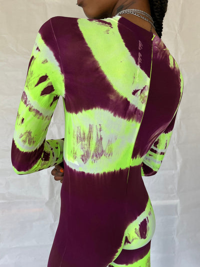 Multicolour Hand Dyed Catsuit-Celia Calderón Asensio-APOC STORE