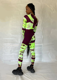 Multicolour Hand Dyed Catsuit-Celia Calderón Asensio-APOC STORE