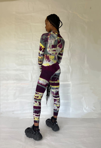 Multicolour Hand Dyed Catsuit-Celia Calderón Asensio-APOC STORE