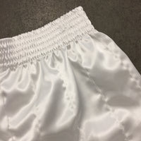 Frill Trim Ribbon Shorts White-Adam Jones-APOC STORE