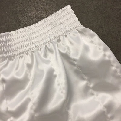 Frill Trim Ribbon Shorts White-Adam Jones-APOC STORE