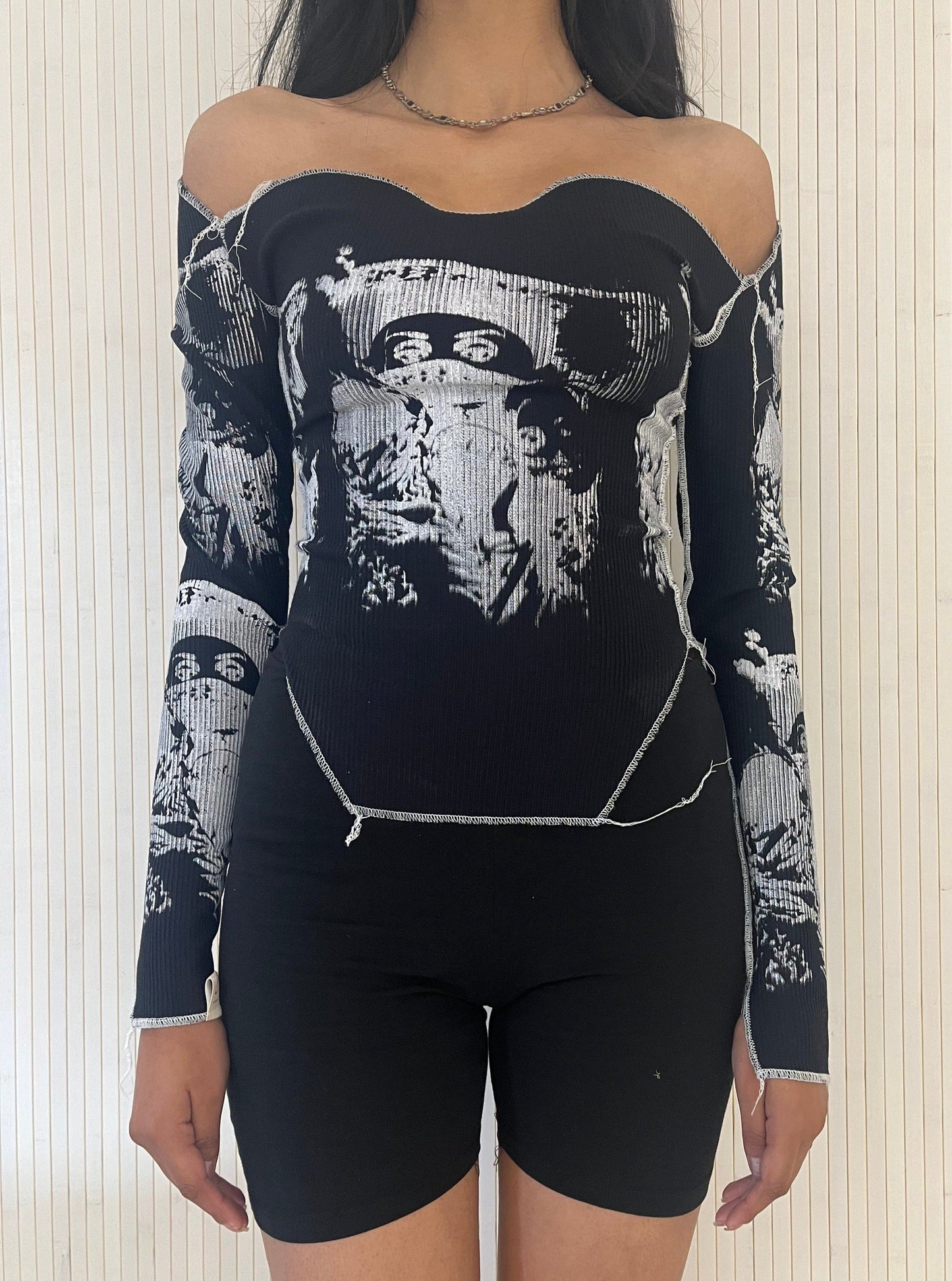 Shaba Top in Moon-Hadiyah Hussain-APOC STORE