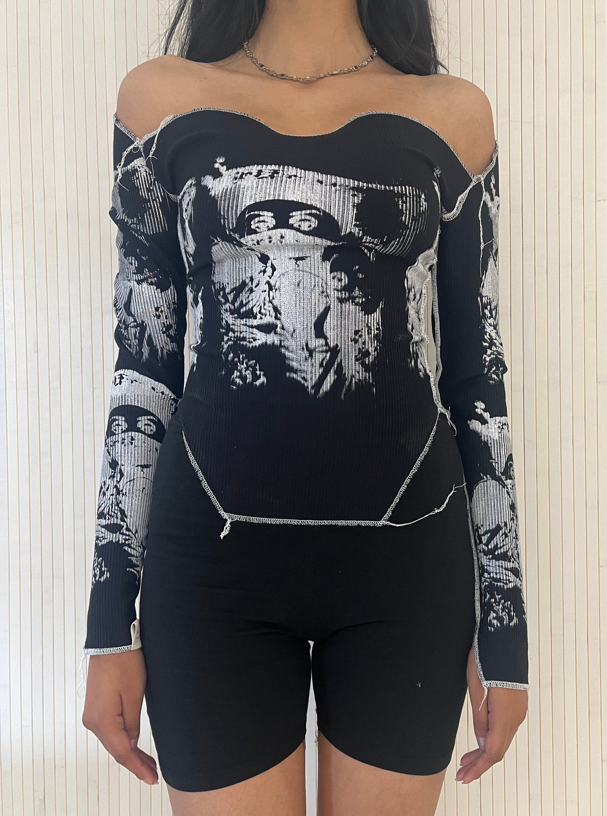 Shaba Top in Moon-Hadiyah Hussain-APOC STORE