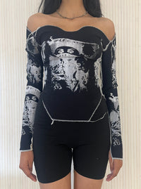 Shaba Top in Moon-Hadiyah Hussain-APOC STORE
