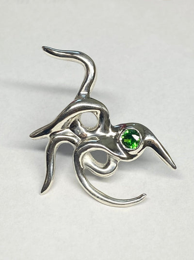Arachne Earring Green-Rosie Grace Ward-APOC STORE