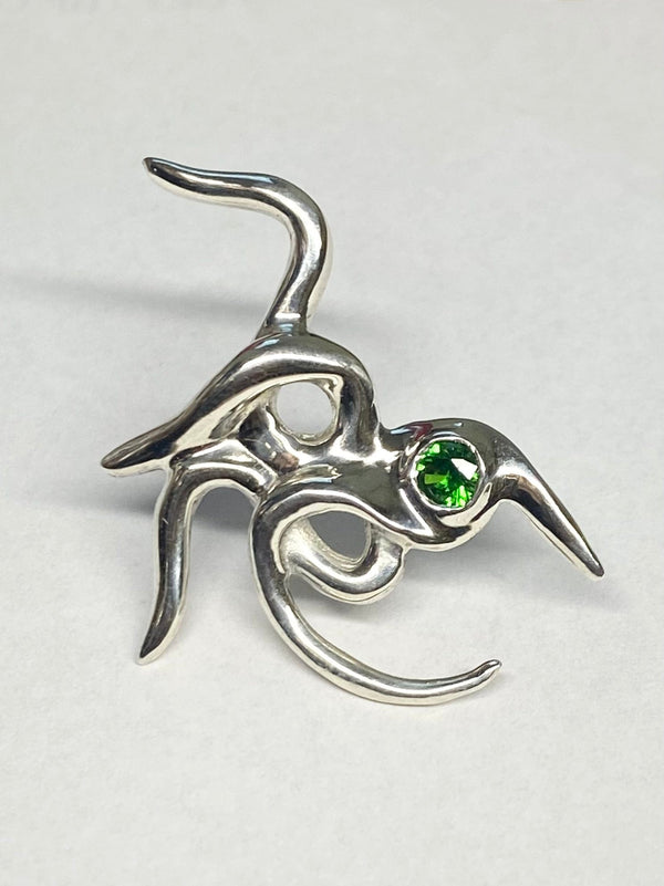 Arachne Earring Green-Rosie Grace Ward-APOC STORE