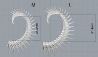 Chrome Spine Ear Columns-Agoston Balazs-APOC STORE