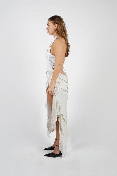 I Love My Mother Cotton Waste Dress-Puer Parasitus-APOC STORE
