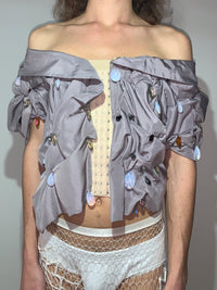 Draped Crystal Corset Jacket-Lou de Bètoly-APOC STORE